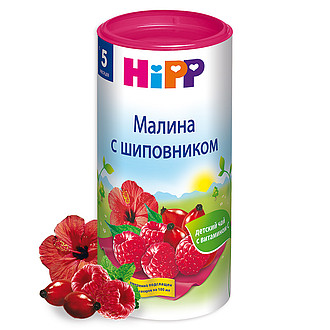 Чай Hipp Малина с шиповником, чай быстрорастворимый, 200 мл, 1 шт. фото