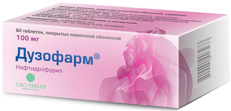 Дузофарм, 100 мг, таблетки, покрытые пленочной оболочкой, 60 шт. фото