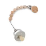 Happy baby держатель 0+ для пустышки с металлической прищепкой, 1 шт, песочный фото 2