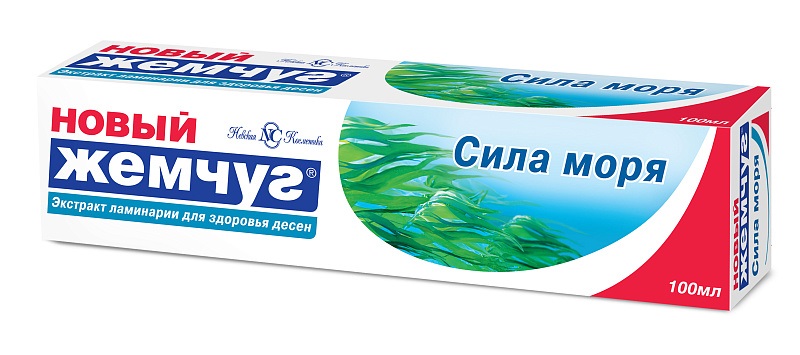 Новый Жемчуг Зубная паста Сила моря, зубная паста, 100 мл, 1 шт. фото