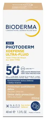 Bioderma Photoderm Xdefense Флюид солнцезащитный для всех типов кожи SPF50+, флюид, 40 мл, 1 шт. фото