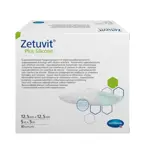 Zetuvit Plus Silicone Повязка суперабсорбирующая с контактным слоем из силикона, 12.5 см х 12.5 см, повязка стерильная, 10 шт. фото 