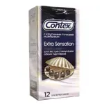 Contex Extra sensation, презервативы, 12 шт, с крупными точками и ребрами фото