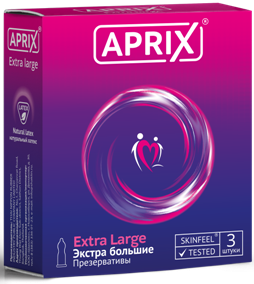 Aprix Extra Large презервативы, презерватив, 3 шт, увеличенного размера фото