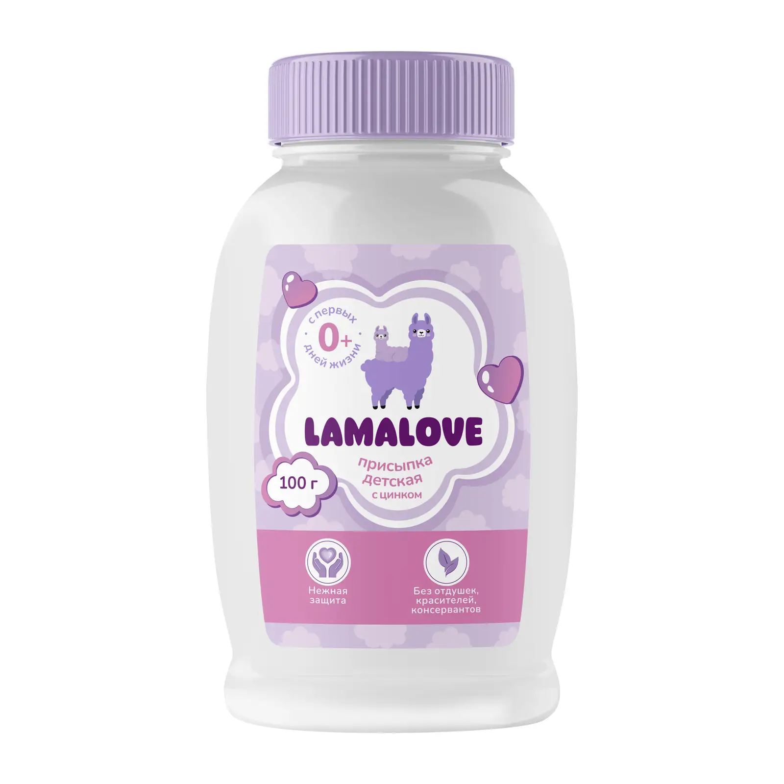 Lamalove Присыпка детская без отдушки, присыпка, 100 г, 1 шт. фото