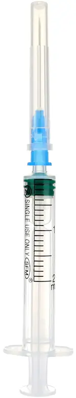 SFM Шприц инъекционный одноразовый 3-х компонентный, 2 мл, шприц в комплекте с иглой, 10 шт, 23G (0.6х32) фото 2
