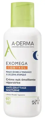 A-Derma Exomega Control Восстанавливающий смягчающий ночной крем-эмолент, крем-эмолент, 400 мл, 1 шт. фото