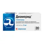 Диамерид, 3 мг, таблетки, 30 шт. фото
