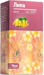 Липы цветки, фиточай, 1.5 г, 20 шт. фото 