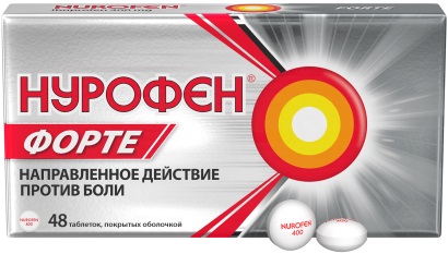 Нурофен форте, 400 мг, таблетки, покрытые оболочкой, 48 шт. фото