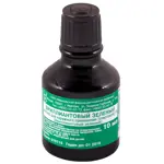 Бриллиантового зеленого раствор спиртовой, 1%, раствор для наружного применения спиртовой, 10 мл, 1 шт. фото