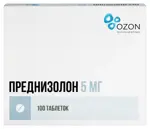 Преднизолон, 5 мг, таблетки, 100 шт. фото