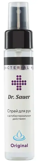 Dr Sauer Спрей для рук антибактериальный, 75%, спрей для местного применения, 60 мл, 1 шт, Original фото