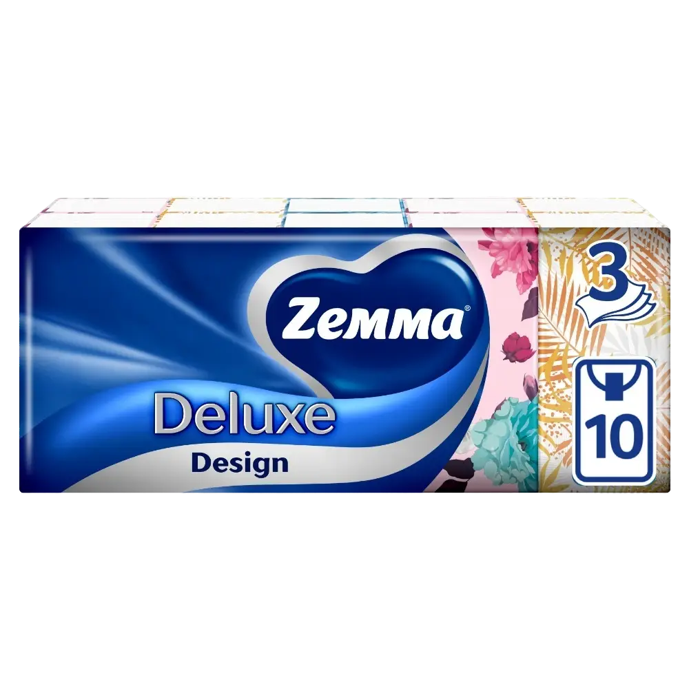 Zemma Deluxe Desing Платки носовые трехслойные, 100 шт. фото