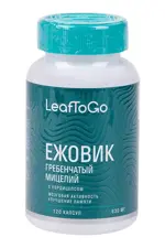LeafToGo Ежовик гребенчатый с кордицепсом, капсулы, 120 шт. фото 