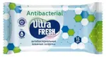 Ultra Fresh, салфетки влажные, 15 шт, антибактериальные фото 