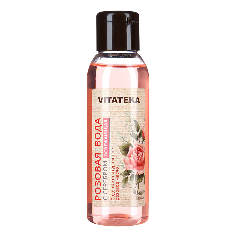 Витатека Лосьон Розовая вода с серебром, лосьон для лица, 100 мл, 1 шт. фото