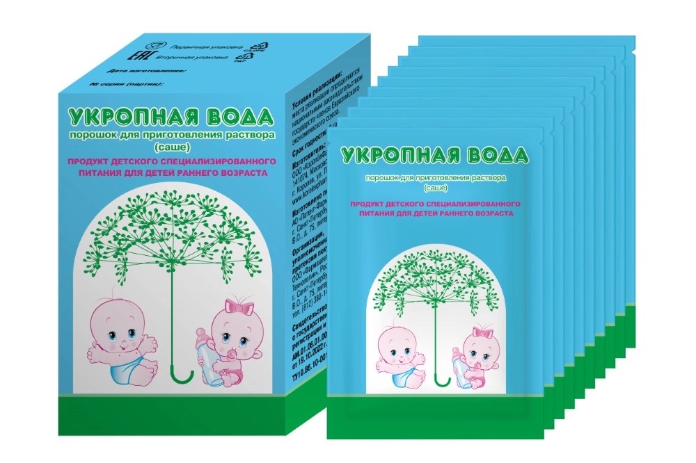 Укропная вода, порошок для приготовления раствора, 5 г, 10 шт. фото