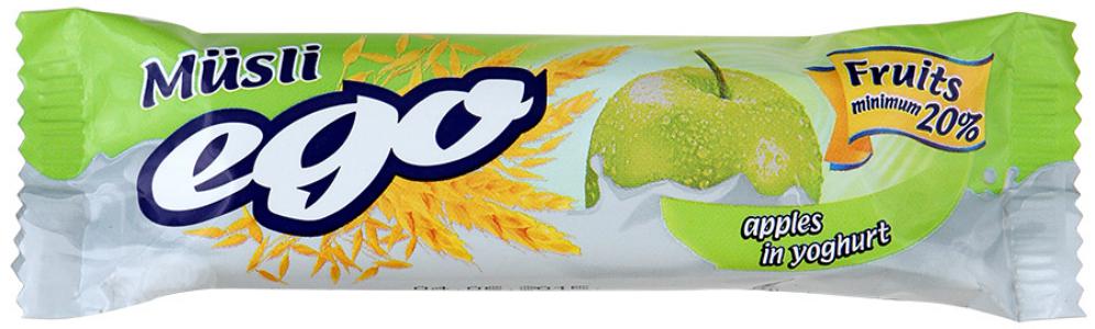 EGO Батончик мюсли в йогурте, 25 г, 1 шт, яблоко фото