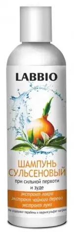 Labbio Шампунь сульсеновый против перхоти, шампунь, 250 мл, 1 шт, при сильной перхоти и зуде фото