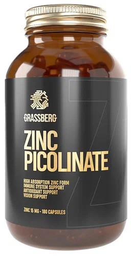 Грассберг цинка пиколинат, 15 мг, капсулы, 180 шт. фото