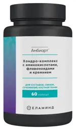 Амбиарт Хондро-комплекс с аминокислотами, флавоноидами и кремнием, капсулы, 60 шт. фото