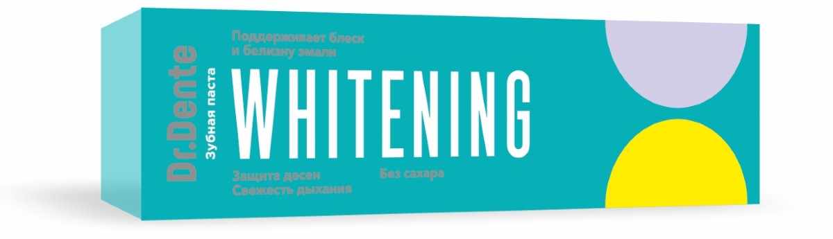 Dr. Dente Whitening Зубная паста, паста зубная, 130 г, 1 шт. фото