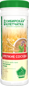 Сибирская клетчатка Крепкие сосуды, 170 г, 1 шт. фото