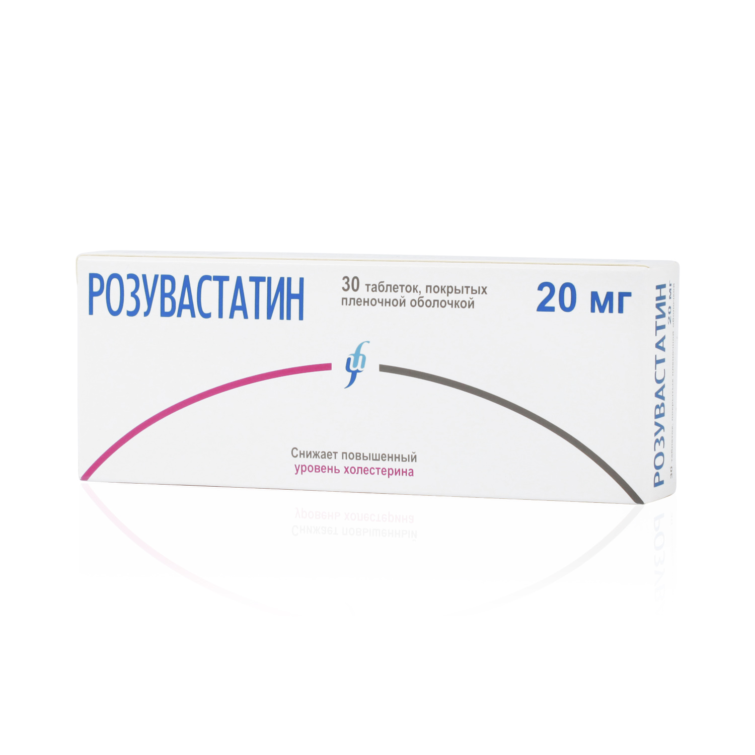 Розувастатин, 20 мг, таблетки, покрытые пленочной оболочкой, 30 шт. фото