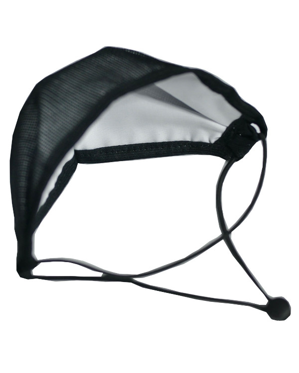 Маска медицинская многоразовая Эласма, 1 шт, с тесьмой-завязкой и фиксатором вокруг головы, из комбинированных материалов, черная, арт. С-903 фото