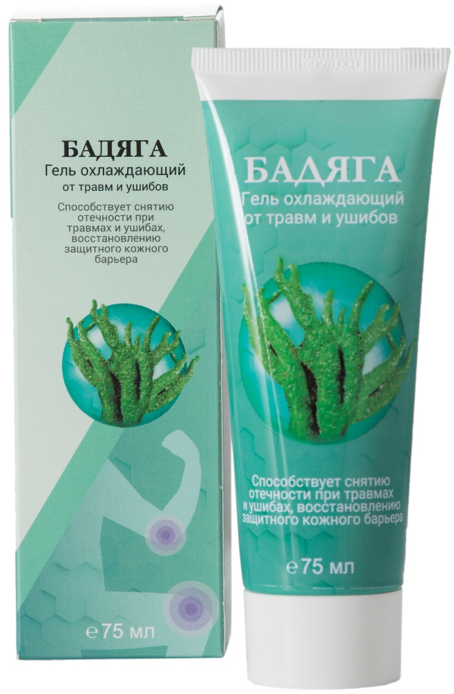 Простой рецепт Бадяга Гель охлаждающий, гель для тела, 75 мл, 1 шт. фото