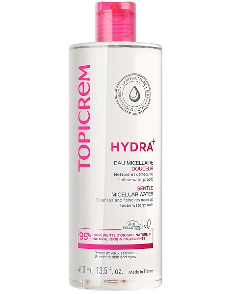 Topicrem Hydra+, мицеллярная вода, 400 мл, 1 шт, мягкая фото
