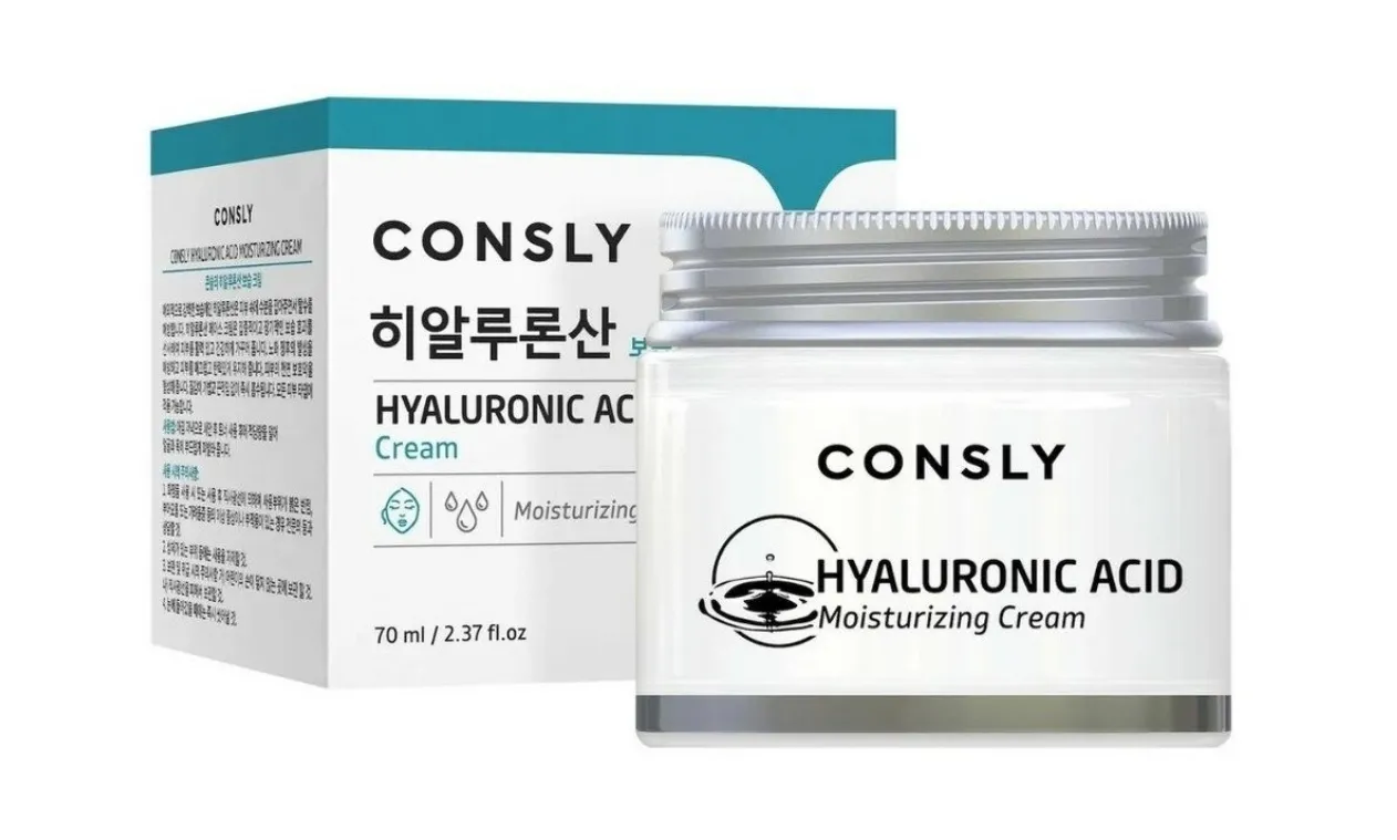 Consly крем для лица увлажняющий с гиалуроновой кислотой, крем для лица, 70 г, 1 шт. фото