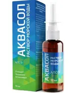 Аквасол раствор морской воды, спрей назальный, 50 мл, 1 шт, с алоэ фото