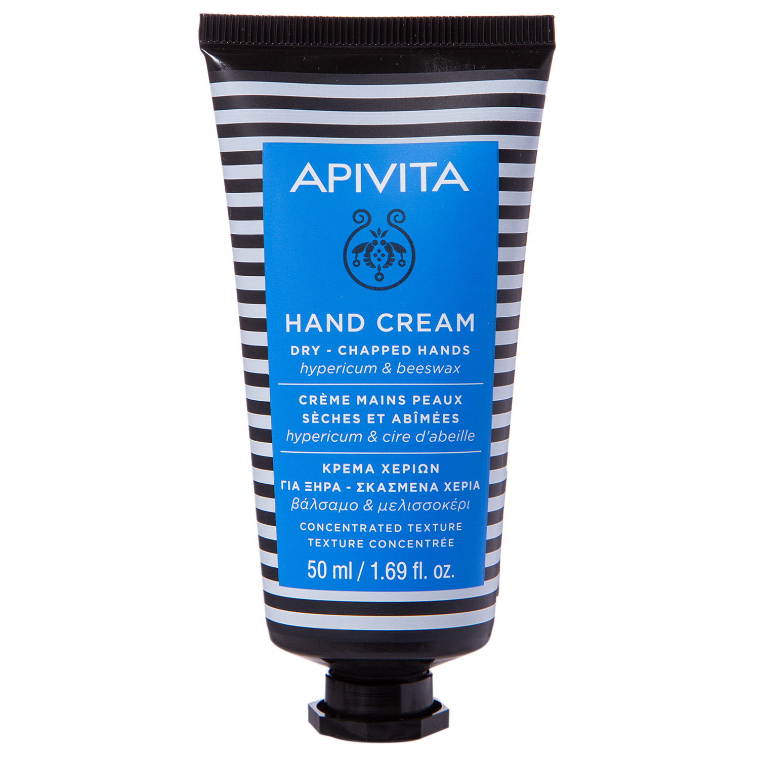 Apivita Крем для сухих и потрескавшихся рук со зверобоем и пчелиным воском, крем для рук, 50 мл, 1 шт. фото