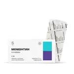 Мемантин солофарм, 10 мг, таблетки, покрытые пленочной оболочкой, 90 шт. фото