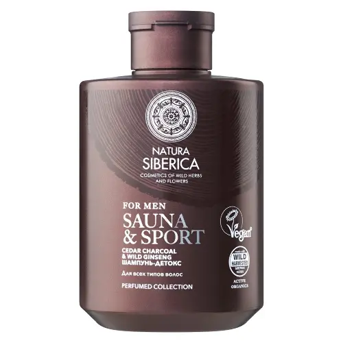 Natura Siberica sauna&sport for men шампунь-детокс для всех типов волос, шампунь, 300 мл, 1 шт. фото