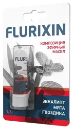 Флюриксин Карандаш для ингаляций, 1.3 г, 1 шт, Композиция эфирных масел фото 