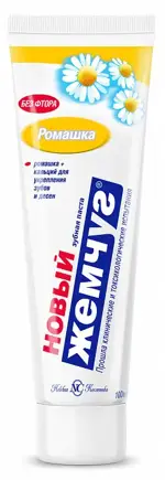 Новый Жемчуг Зубная паста Ромашка, зубная паста, 100 мл, 1 шт. фото
