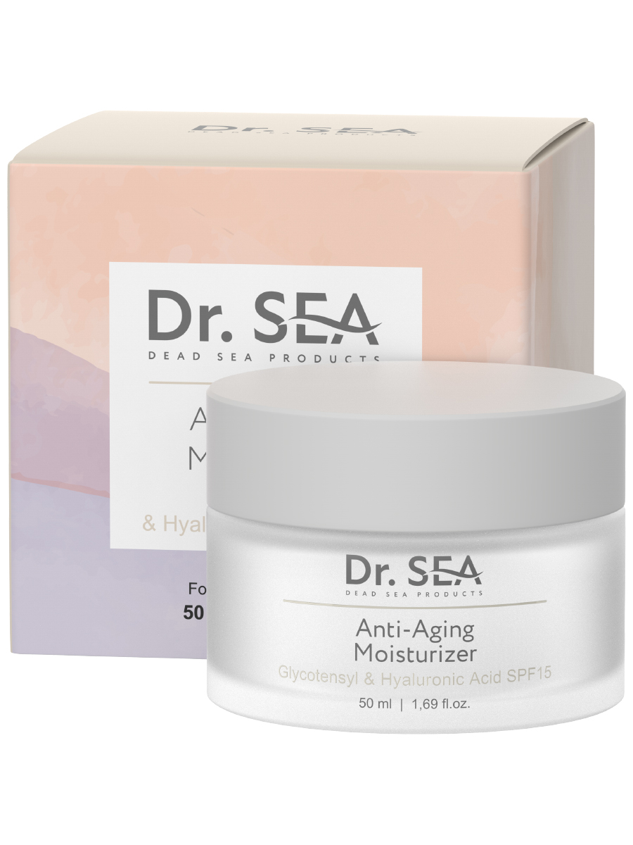 Dr. sea крем с комплексом glycotensyl и гиалуроновой кислотой увлажняющий антивозрастной SPF15, крем для тела, 50 мл, 1 шт. фото