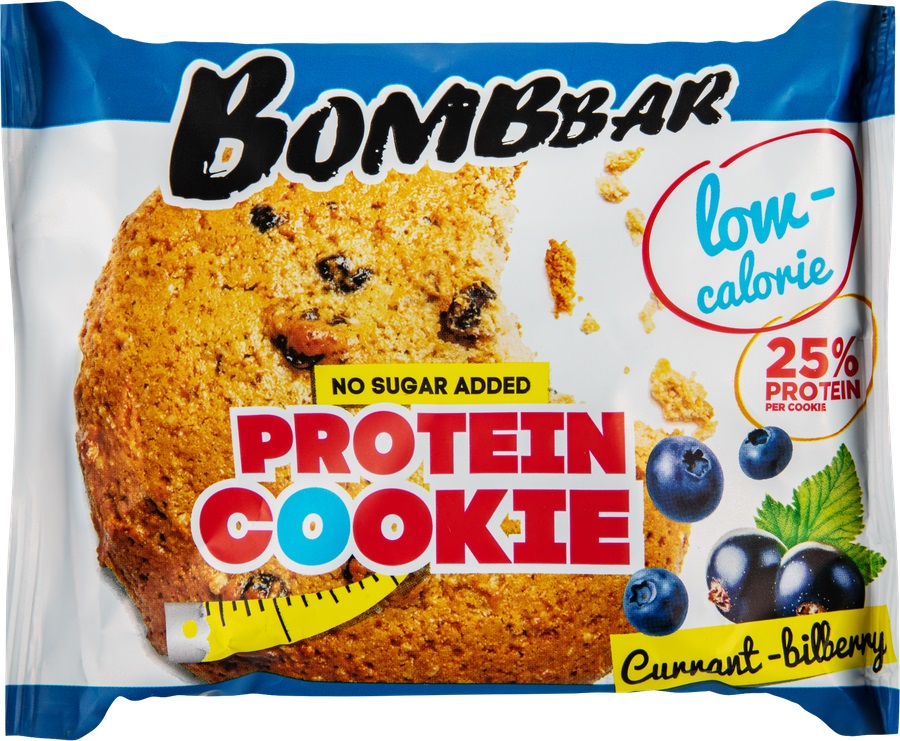 Bombbar Печенье неглазированное, 40 г, 1 шт, черника + черная смородина фото