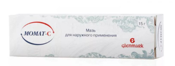 Момат-С, 0.1 % + 5 %, мазь для наружного применения, 15 г, 1 шт. фото