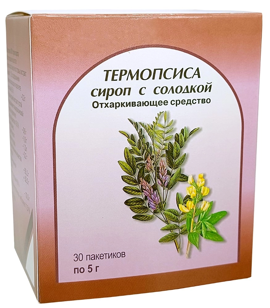 Термопсиса сироп с солодкой, сироп в стиках, 5 г, 30 шт. фото