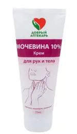 Добрый Аптекарь крем для рук и тела с мочевиной 10%, крем, 75 мл, 1 шт. фото