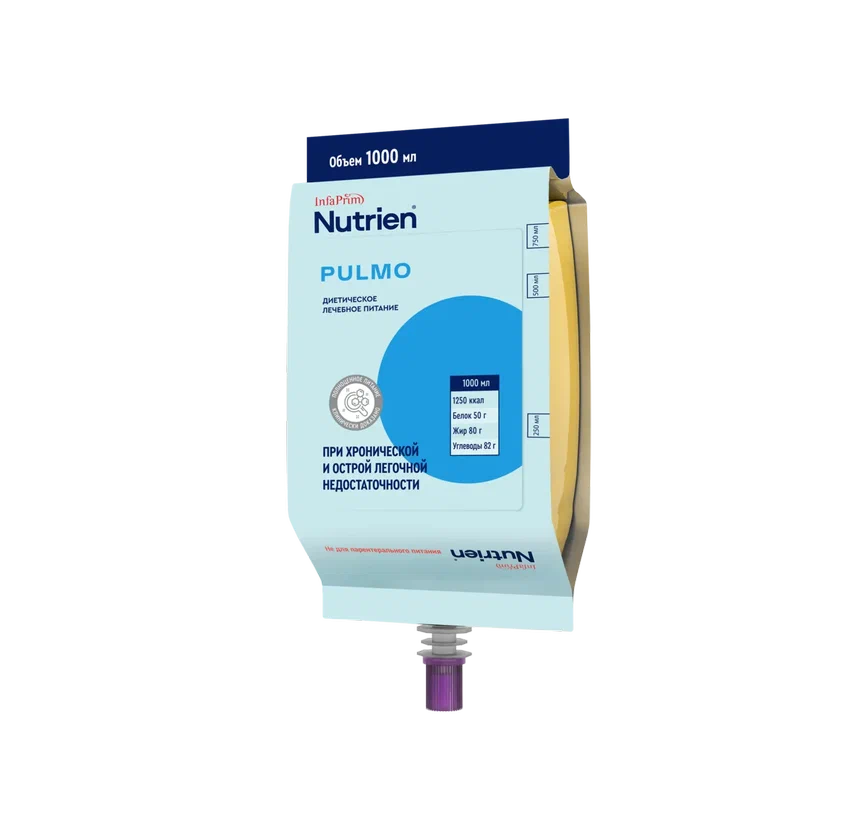 Nutrien Pulmo, смесь жидкая, 1000 мл, 1 шт, нейтральный фото