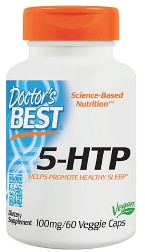 Doctor's Best 5-гидрокситриптофан с фолиевой кислотой, 200 мг, капсулы, 60 шт. фото