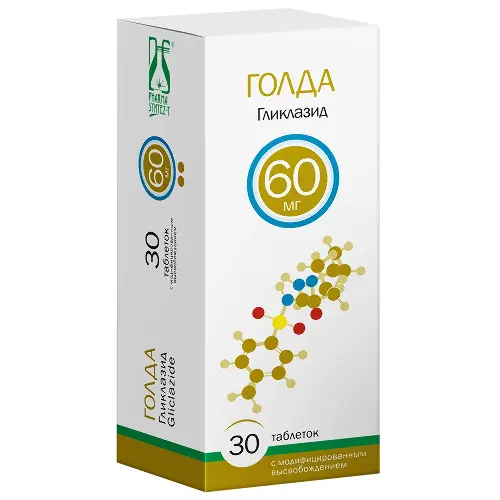 Голда, 60 мг, таблетки с модифицированным высвобождением, 30 шт. фото