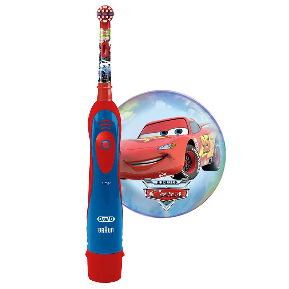 Oral-B Stages Power Cars Kids DB4.510K Зубная щетка электрическая детская, щетка зубная, 1 шт. фото