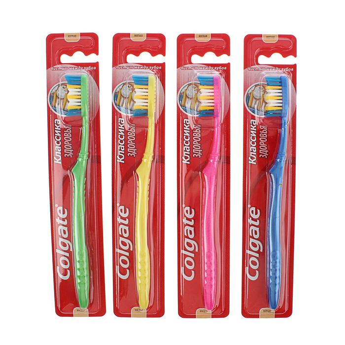 Colgate Зубная щетка Классика здоровья, щетка зубная, 1 шт, мягкая фото