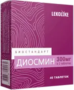 Lekolike Биостандарт Диосмин, 300 мг, таблетки, 40 шт. фото